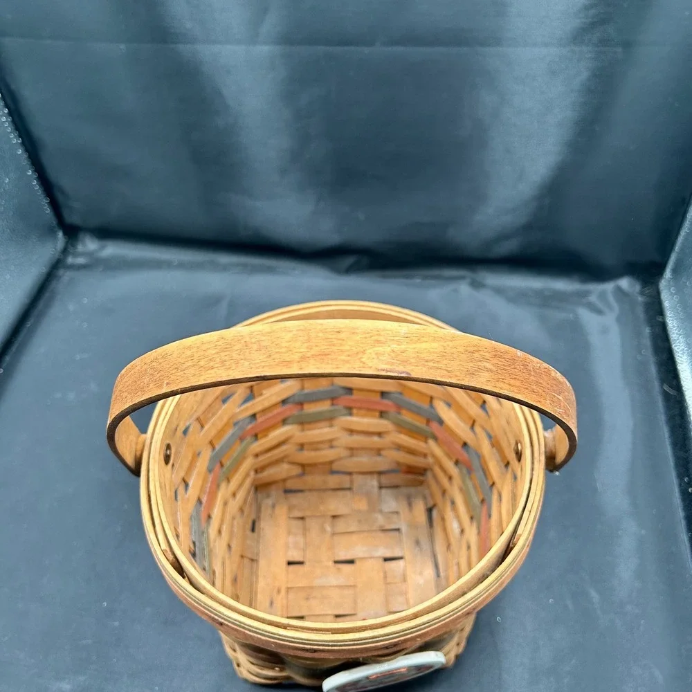 Vintage 1996 Longaberger Handwoven Basket Maple Leaf Dresden Ohio USA‎ Decor